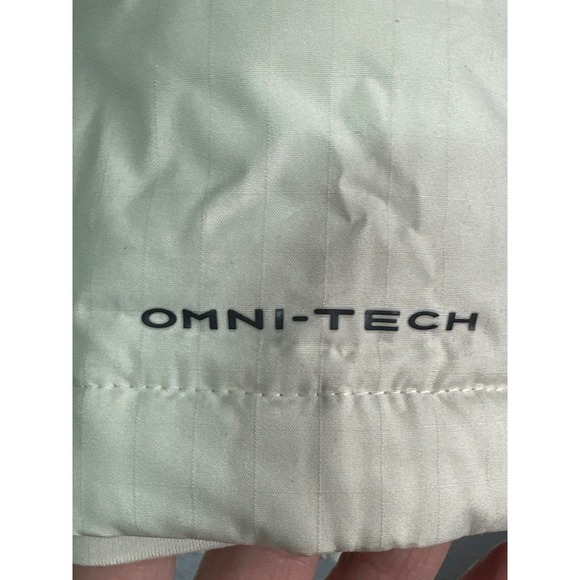 Columbia Women's Insulated Long Puffer Coat Hooded Cream Brown Omni-Tech - Picture 5 of 15